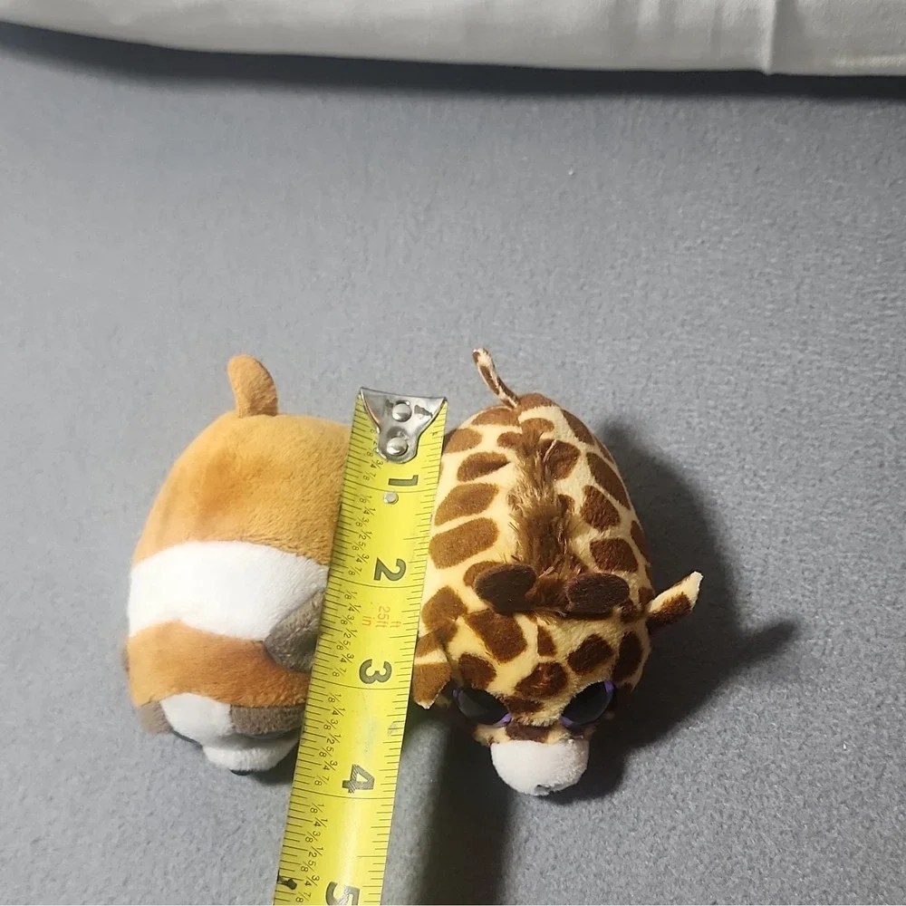 Ty Teenie Beanies Dog and Giraffe Plush Lot for Ages 3-7 Years, 3-4, 4-7